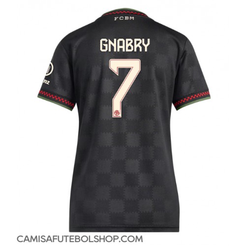 Camisa de time de futebol Bayern Munich Serge Gnabry #7 Replicas 3º Equipamento Feminina 2025-26 Manga Curta Camisa de time de futebol Bayern Munich Serge Gnabry #7 Replicas 3º Equipamento Feminina 2025-26 Manga Curta